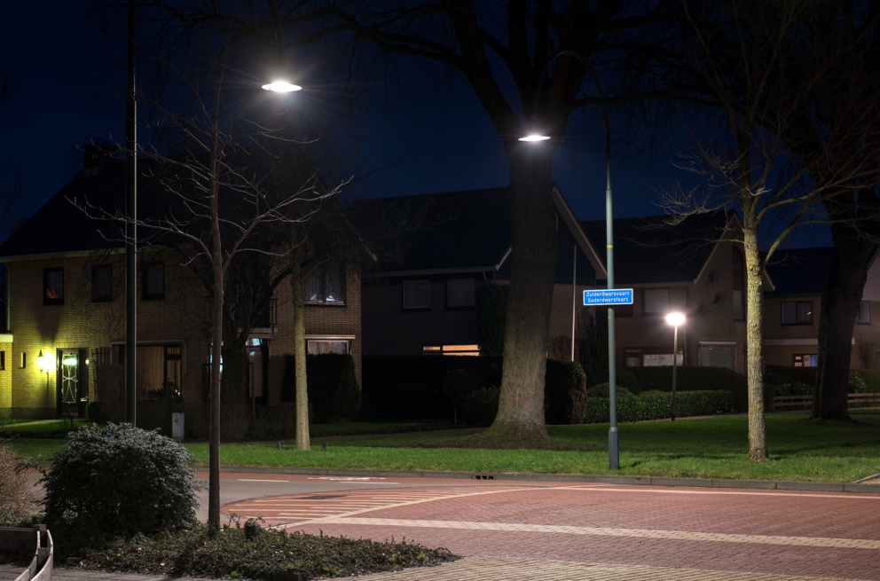 Lightronics PRUNUS D armaturen bij een oversteekplaats in Drachten