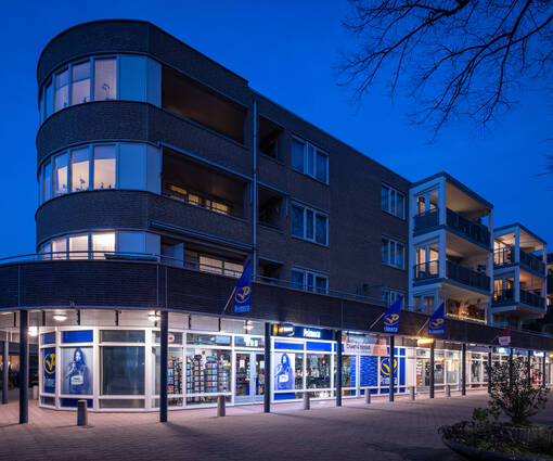 Lightronics DOTT en RINK armaturen in een appartementencomplex van Bernstein in Eerbeek
